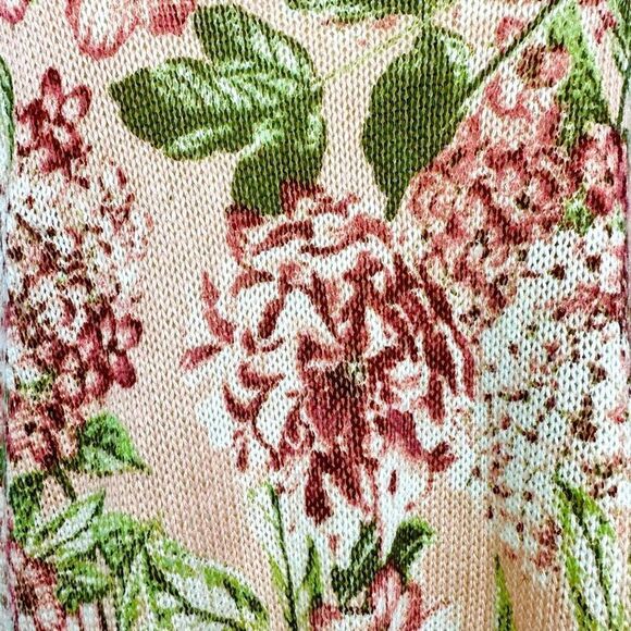 Show Me Your Mumu Bermuda Pink Floral Knit Light Sweater , Size S - Picture 9 of 12